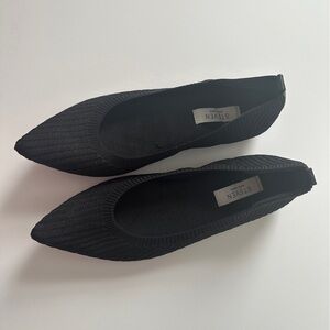 Steven by Steven Madden Pointed Knit Ribbed Flats